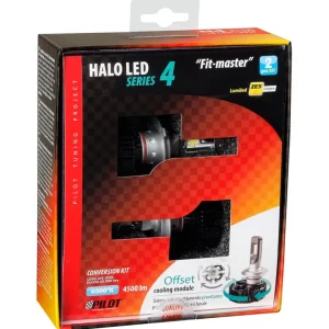 Lampade led per auto 9-32v halo led serie 4 fit-master - (h4) - 25w - p43t - 2 pz - scatola 57798 Prezzo Scontato