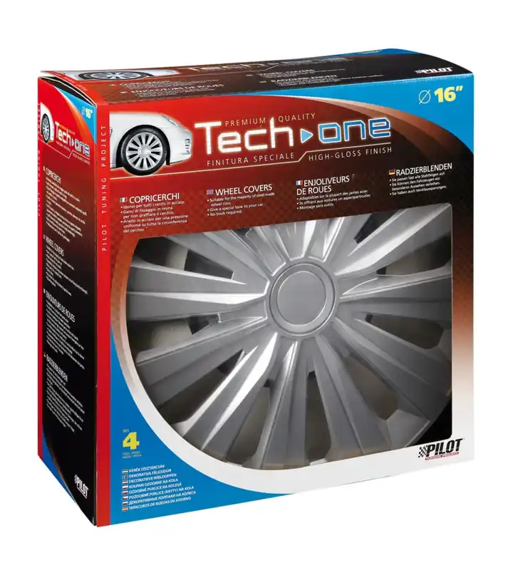 Copricerchi per auto "multi silver" - ø 16" pilot 31638 Reso Gratuito