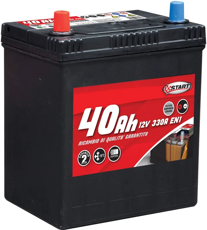 Batteria auto 40ah per vetture giapponesi-coreane polo sinistro j37 Di Tendenza