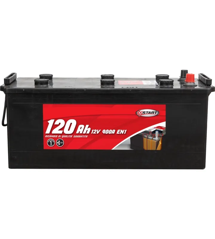 Batteria per autocarro e trattori 120ah 12v 900a polo positivo sinistro Promo Stagionale