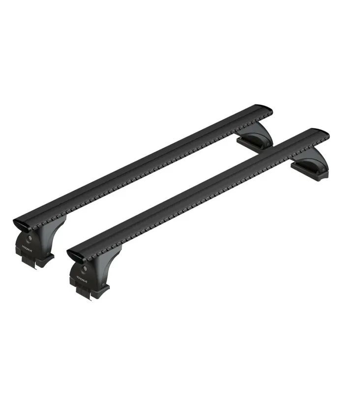 Miglior Prezzo Set completo barre portatutto "evos 040 silenzio black l" in alluminio - nk040ebl