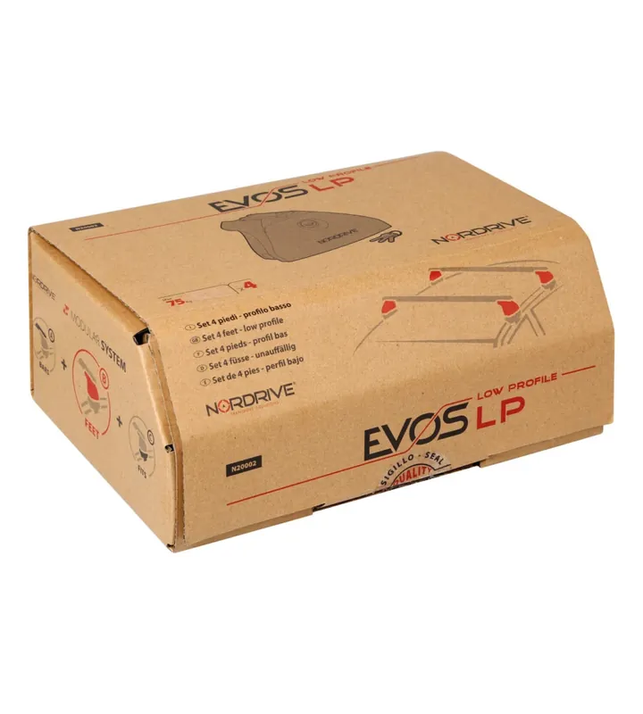 Set 4 piedi a profilo basso per vetture con tetto standard n20002 Non Perdere