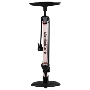 Compra Online Pompa gonfiaggio per officina la gazzetta dello sport in acciaio colore rosa con manometro, 26x14,5x59 cm