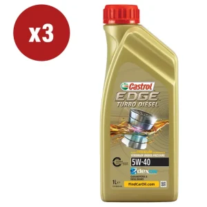 Subito Disponibile 3 pezzi olio castrol edge td 5w-40 q3 titanium 1l