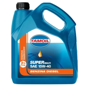 Offerta Lampo Olio motore tamoil "super multi" benzina e diesel 15w40, 3,5 litri