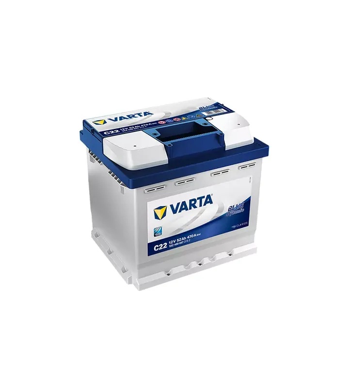 Batteria di avviamento auto varta "c22" 52ah 470a Nuova Collezione
