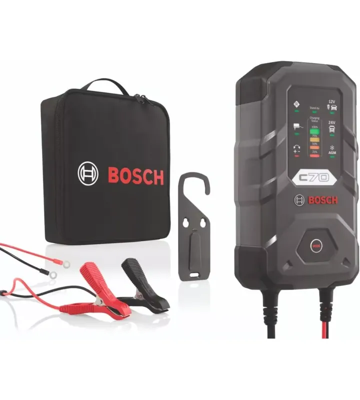 Compra Adesso Caricabatteria per auto bosch "c70" 12-24 v, 10a