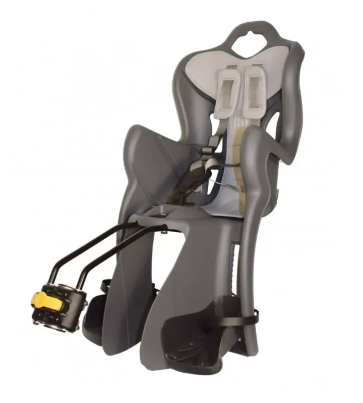 Seggiolino bici posteriore bellelli "b-one lux" grigio scuro, portata massima 22 kg Nuovo Arrivo