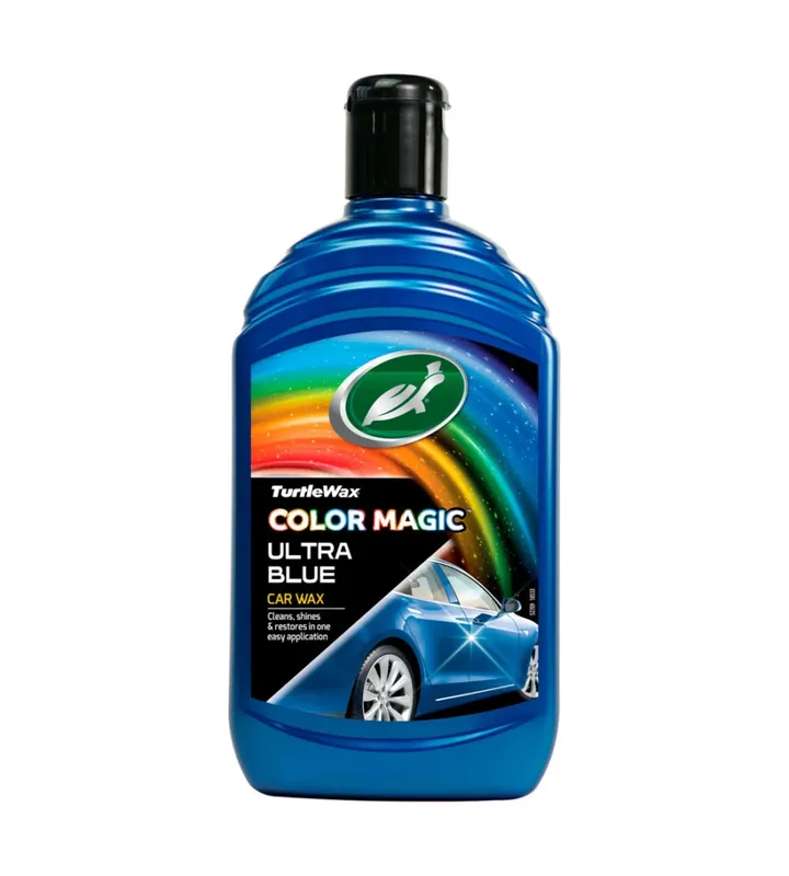 Spedito Oggi Cera protettiva turtlewax "color magic" blu 500ml