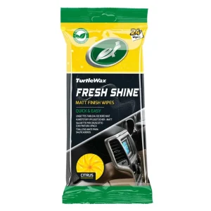Ultima Occasione Salviette per cruscotto turtlewax "fresh shine" effetto opaco 24 pezzi