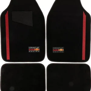 Vendita Finale Set 4 tappetini auto redbull "powerbar" nero e rosso