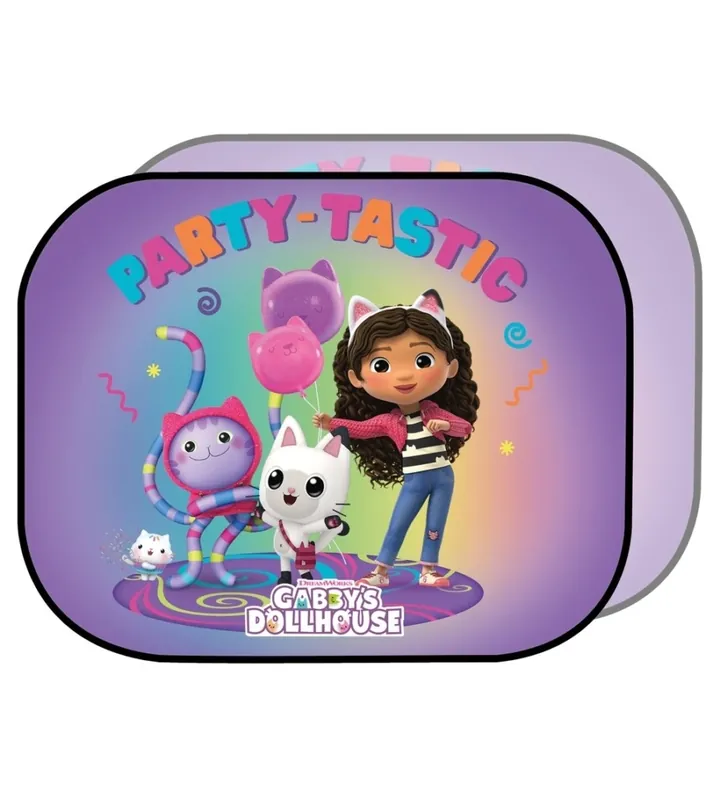 Occasione Imperdibile Coppia tendine parasole laterali auto "gabby party" 44x35 cm
