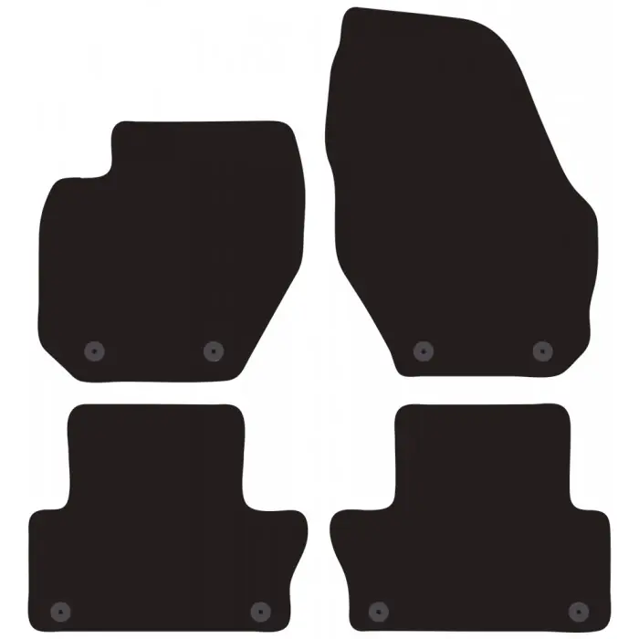Set completo di tappeti in moquette su misura "VOLVO XC 60 08" Pagamento Sicuro