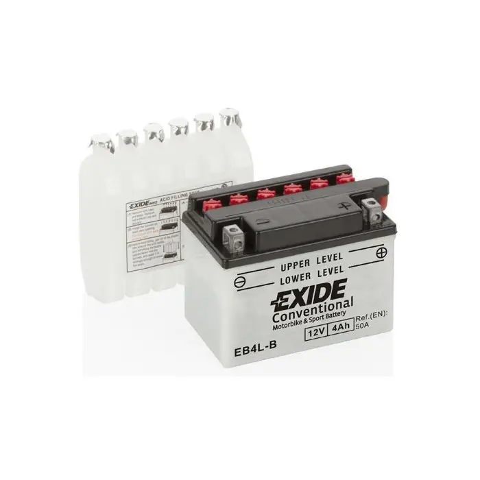 Batteria Moto e Scooter EXIDE Bike Conventional EB4L-B 12V 4 Ah-50A Solo Oggi