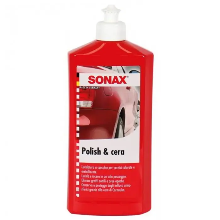 Polish e cera Sonax per auto con Carnauba Pagamento Sicuro