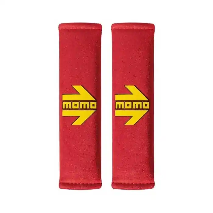 Cuscini passacintura Momo Arrow rossi con logo giallo Sconto