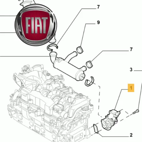 Promo Stagionale 71794021 FIAT - VALVOLA ELETTROVALVOLA EGR 1.6 MJT ORIGINALE 9672880080