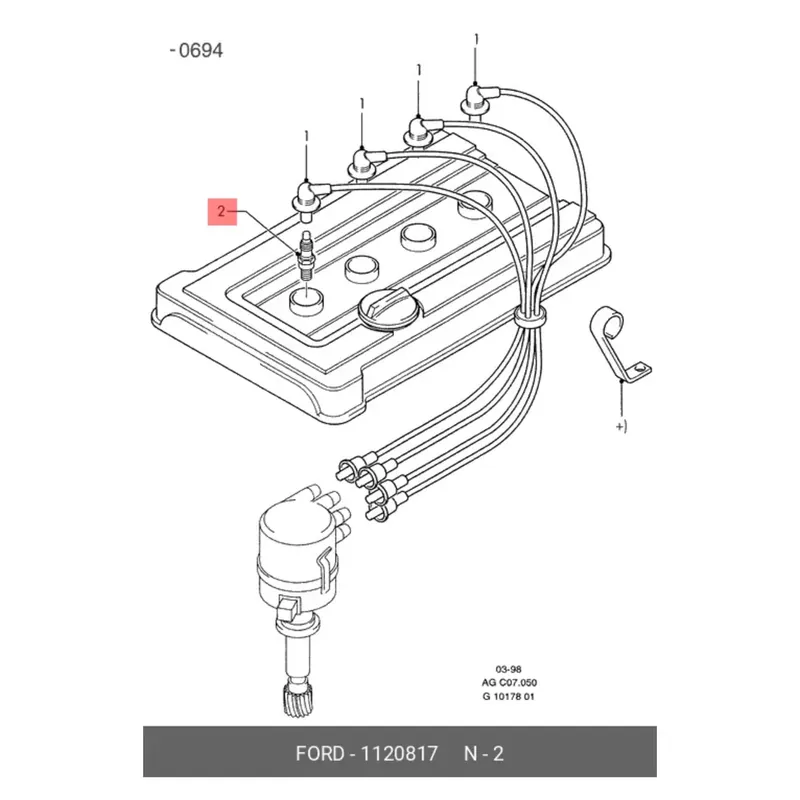 A Buon Prezzo 1120817 FORD - ESCORT MK4 1.6 CVH AGPR902C CANDELA ORIGINALE V90SF12405AC