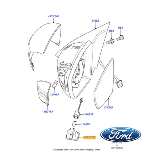 4507349 FORD - INDICATORE DIREZIONE SU RETROVISORE Sconto