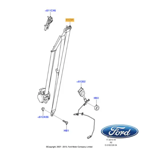 Popolare 1502492 FORD - CINTURA DI SICUREZZA ANTERIORE SINISTRA
