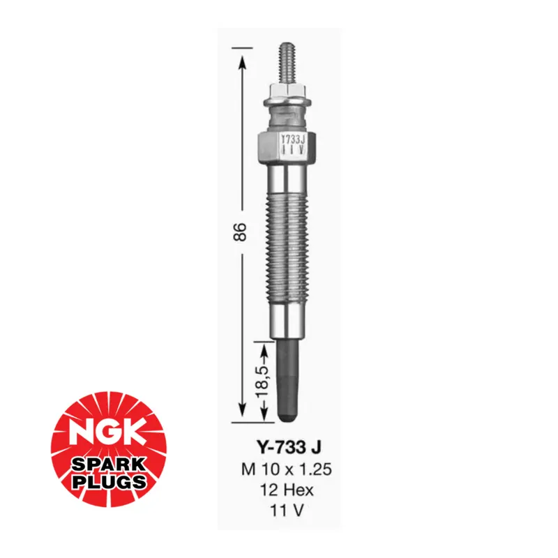 Saldi NGK Y733-J 6592 D-POWER CANDELETTA 11V M10x1,25 – OE MR577131, MD301950 MITSUBISHI