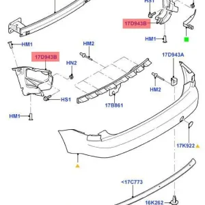 FORD 1360420 - BRACKET BUMPER Scelto Dai Clienti