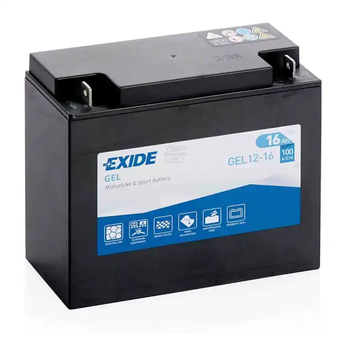Batteria 12v Exide Bike Gel 16 Ah 100 A Exide Bike Batterie Per Moto Batterie Economico