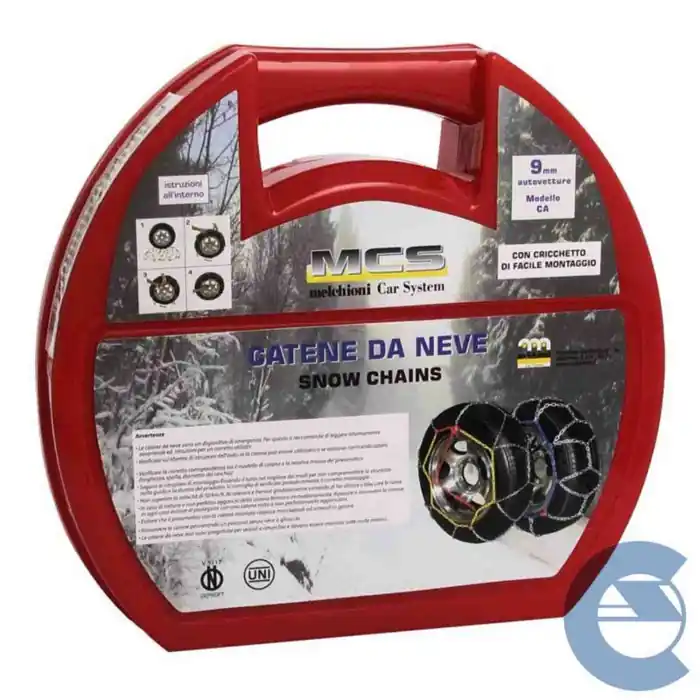 Mcs Melchioni Ca940 Catene Da Neve Omologate 9 Mm Cricchetto Incluso Economico