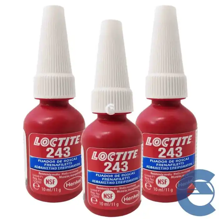 Spedizione Espresso Loctite 243 Frenafiletti 3 Pezzi X 10ml Bloccante Assemblaggi A Media Resistenza