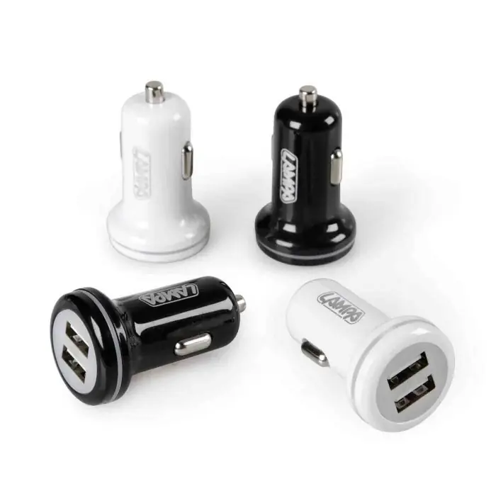 Offerta Del Giorno Display 20 Pz Caricabatteria 2 Porte Usb 2400 Ma 12/24v Caricabatteria Usb 12/24v