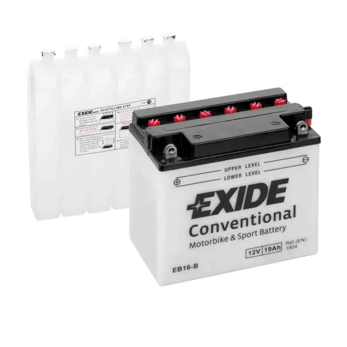 Esclusivo Batteria 12v Exide Bike Conventional 19 Ah 190 A Canyon I.e.-elefant-gran Canyon-navigator-vf 1000 F / F2 / R / Interceptor