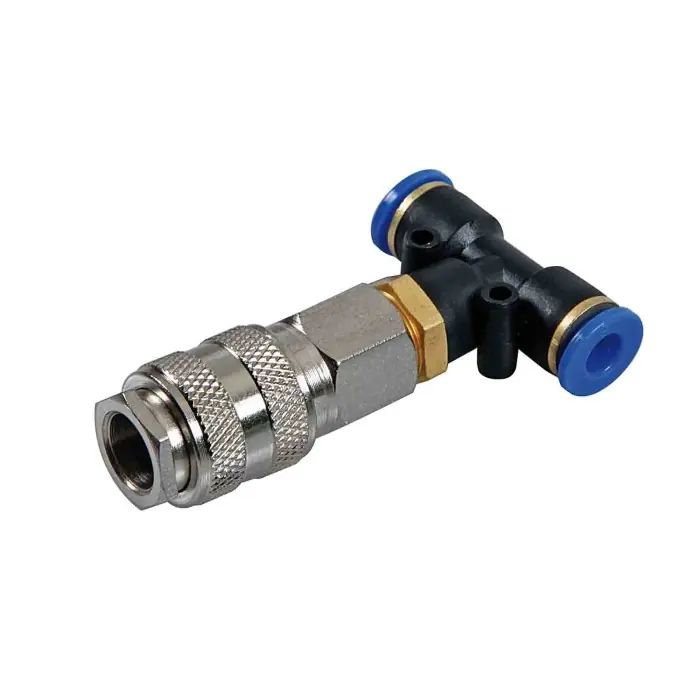 Offerta Limitata T 1 Connettore Aria Ad Attacco Rapido Ø 6 Mm Raccordi E Connettori
