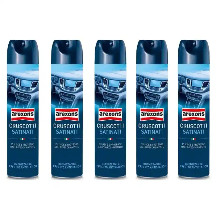Arexons Cruscotti Satinati 8317 600ml Detergente Plastiche Interni 5 Pezzi Prezzo Ridotto