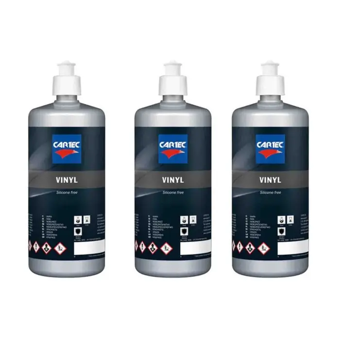 Vinyl Silicon Free - Ravvivante Plastiche Esterne E Gomme Per Auto, Nero Per Plastiche E Protettivo 1 Litro 3 Pezzi Novità