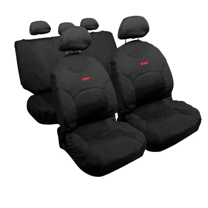 Di Tendenza Drive Jeans Set Coprisedili Nero Coprisedili Set Completo Coprisedili