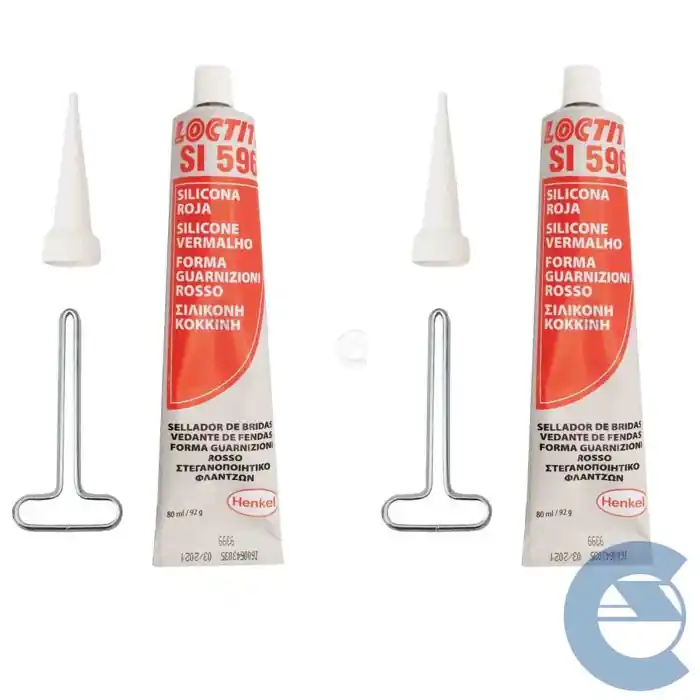 Spedizione Espresso Loctite Si596 Silicone Forma Guarnizioni Rosso 2 Pezzi X 80ml Resiste Ai Liquidi