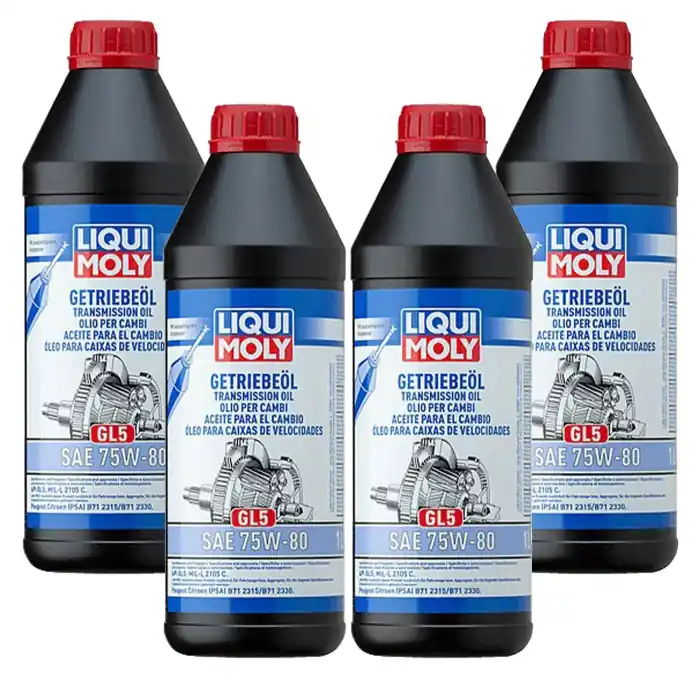 LIQUI MOLY 3658 KIT PROMO 4 LITRI OLIO SPECIFICO PER CAMBIO MANUALE O AUTOMATICO 75W80 AD ALTE PRESTAZIONI. Non Perdere