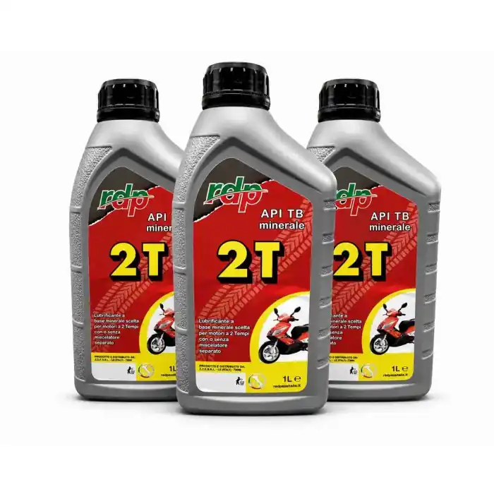 RDP API TB 2T - Lubrificante a base minerale per motori a 2 Tempi con o senza miscelatore separato 3PZ Solo Oggi