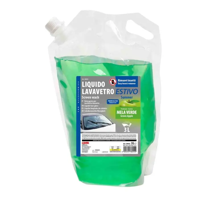 Compra Oggi Stesso Liquido Lavavetro Estivo Pronto All'uso 3000 Ml Mela Verde Liquido Lavavetri Lampa