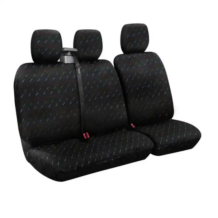 Offerta Dido 2 Set Fodere Per Furgone Con Avvolgicintura Nero Set Fodere Per Furgone Con Avvolgicintura Coprisedili Per Furgoni