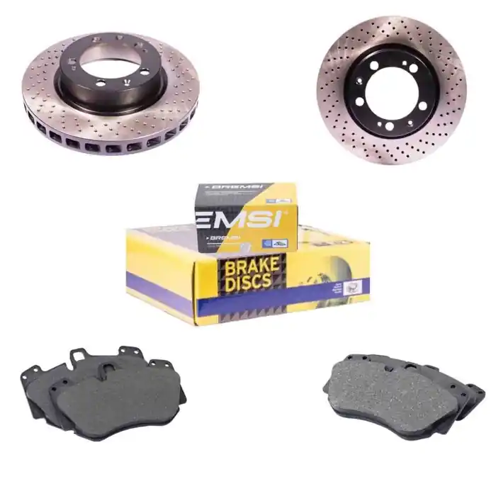 Kit Dischi E Pastiglie Freno 30mm Anteriori Mercedes-benz Cls 2011-2017 Cls 500 S.f. Knorr Perforato/autoventilato Economico