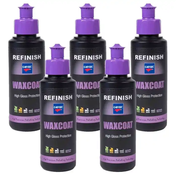 Sconto Cartec Waxcoat Cera Liquida A Base Di Carnauba Per Carrozzeria Auto Durata 3 Mesi Kit 5 Pezzi X 150ml