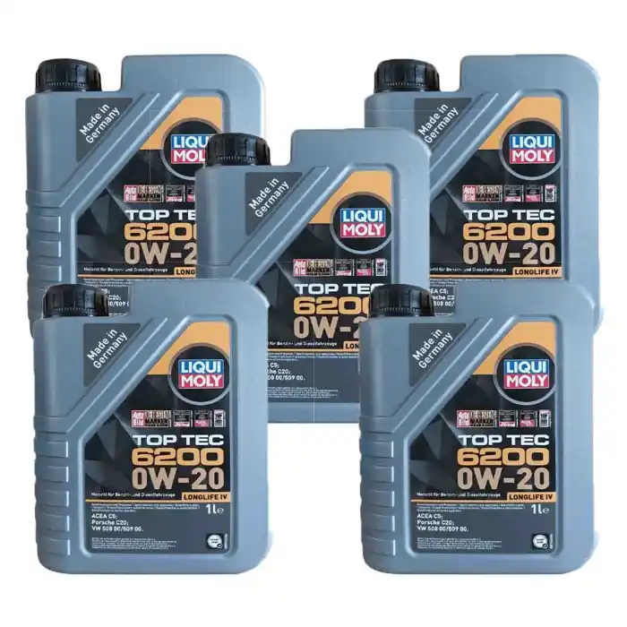 Offerta Liqui Moly 20787 Olio Motore Top Tec 6200 0w20 Acea C5 Longlife Iv. Confezione Da 5 Litri.