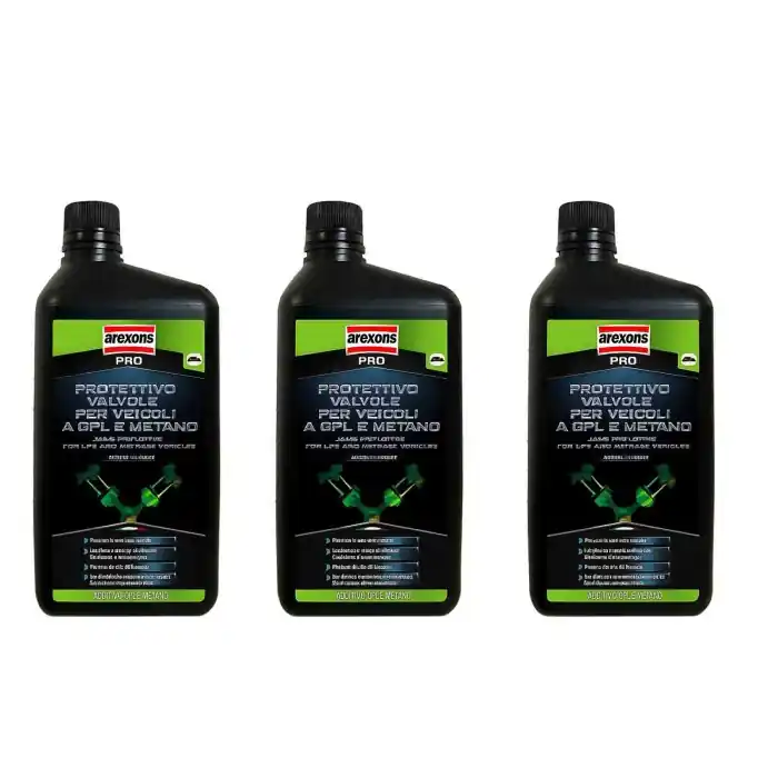 Arexons Additivo Protettivo Valvole Gpl/metano 1 Lt Lubrifica e Protegge 3 Pezzi Ultime Pezzi