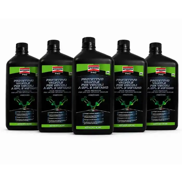 Arexons Additivo Protettivo Valvole Gpl/metano 1 Lt Lubrifica e Protegge 5 Pezzi Di Tendenza