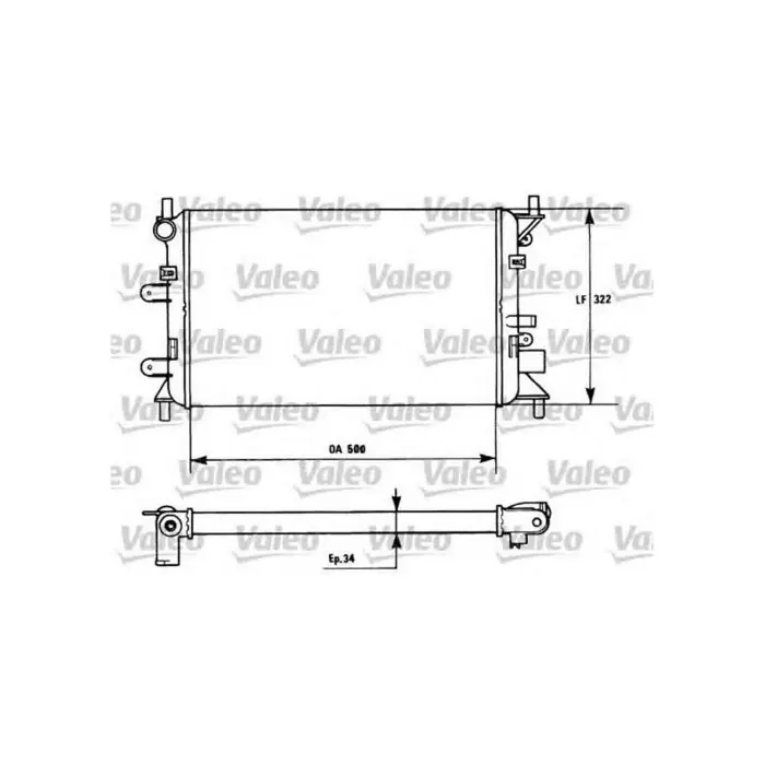 Di Tendenza Valeo Radiatore Motore 730857