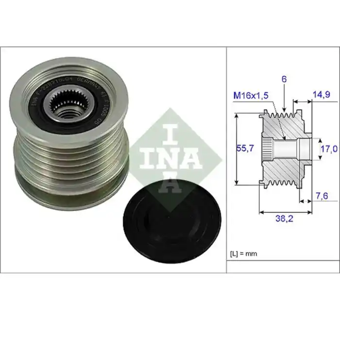 Dispositivo ruota libera alternatore 535 0013 10 SCHAEFFLER INA Di Tendenza