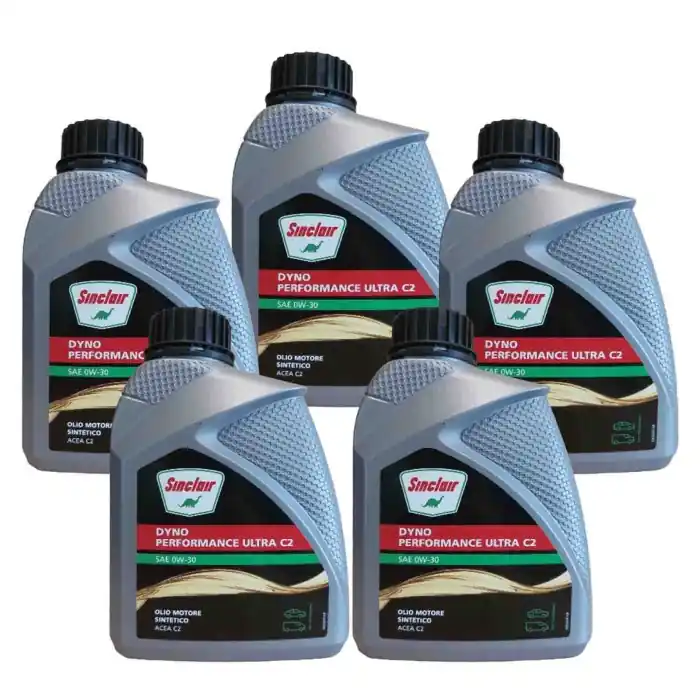 Offerta Fuchs Sinclair Olio Lubrificante Sae 0w30 Acea C2 Per Motori Diesel, Benzina Ed Ibridi Totalmente Sintetico. 5 Litri