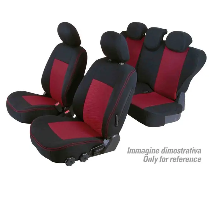 Prezzo Basso Set Coprisedili Superior Nero/rosso Mazda 5 5p Serie 23000 Coprisedili Su Misura