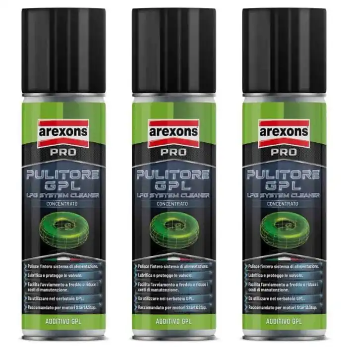 Arexons Pulitore Gpl 9837 3 Pezzi X 120ml Pulisce Iniettori A Gas E Elettrovalvole Ordina Subito